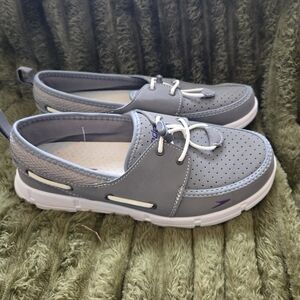 Speedo Gray Perforated Athletic Shoes